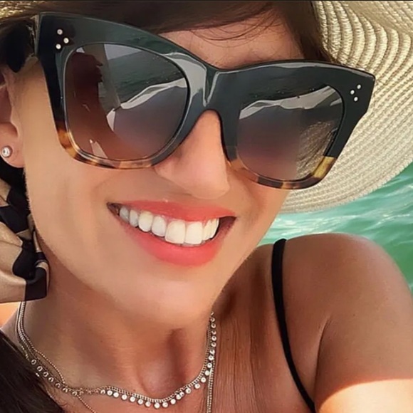 NEW| Leopard Print Bold 3Dots Chic Sunglasses - Picture 3 of 5